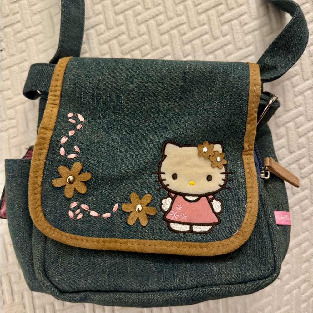 Hello Kitty Sanrio Vintage Denim Purse